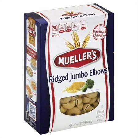 Mueller s Ridged Jumbo Elbows  16 oz