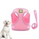 thumbnail image 2 of Conjunto de chaleco y correa para perro, arneses transpirables para mascotas, correa reflectante, correas de pecho para exteriores, accesorios (rosa, talla XS), 2 of 5