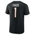 thumbnail image 3 of Men's Fanatics Ja'Marr Chase Black Cincinnati Bengals Player Icon Name & Number T-Shirt, 3 of 3