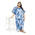 thumbnail image 3 of Gypsie Blu Women Long Kaftan Plus Size Casual Ladies Printed Maxi Dress Online, 3 of 7