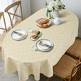thumbnail image 2 of Oval Tablecloth for Oval Table Smaller Than 54 x 96 inches, Waterproof Table Cloths for Dining Room Indoor Outdoor Table Cloth - 60x102in, 2 of 6