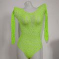 thumbnail image 1 of Mono de diamante caliente Lencería sexy de jacquard europeo y americano Malla hueca de una pieza Malla sexy verde fluorescente Talla única（3 piezas） ShuxiuWang 9024715029812, 1 of 1