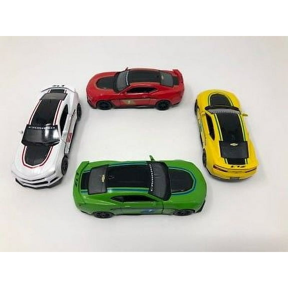 4PC Set Kinsmart 5" 2017 Chevrolet Camaro ZL1 Livery Diecast Model 1:38 Chevy