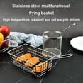 thumbnail image 4 of Mini Square Fry Basket Stainless Steel French Fries Holder Deep Fryer Baskets Square Mesh Food Basket with Handles Small Serving Basket for Kitchen Restaurant Cafe Barbecue, 4 of 8