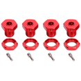 thumbnail image 2 of Hex Adapter Hub Accessory 5mm 0.2in Aluminum Alloy Tire Combiner Coupler Fit For  EREVO 1/10 CarRed, 2 of 8