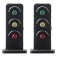 thumbnail image 1 of FRCOLOR Train Light Model 2pcs Railroad Light Model Sand Table Building Material Miniature Signals Light Model,0.51"X0.51"X1.06", 1 of 5