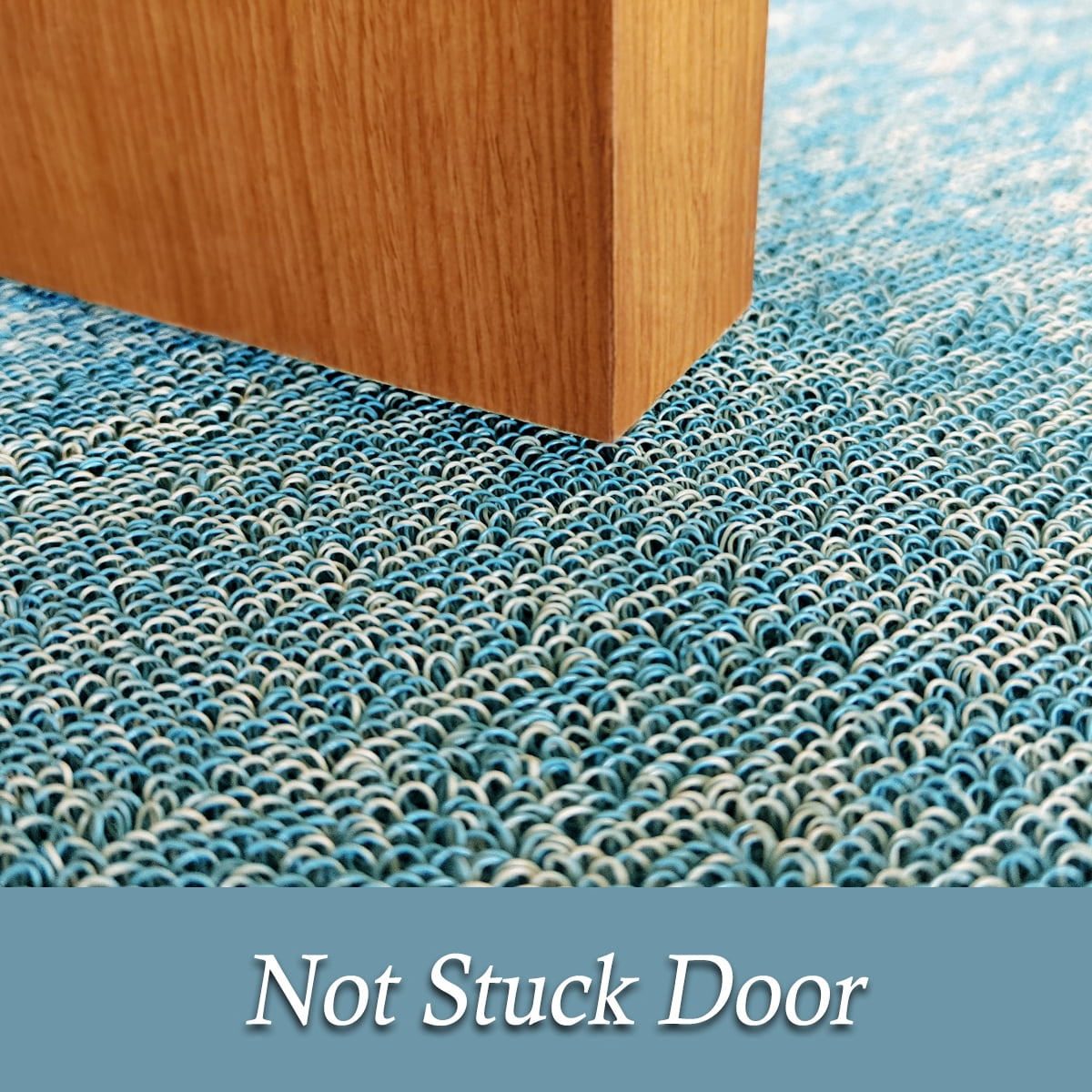 Artnice 17"x29" Front Door Mat Indoor Outdoor Entrance, Non Slip Rubber Backed Welcome Mats, Waterproof Resist Dirt Doormat Entryway Mats, Blue