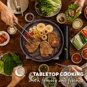 TeChef - Korean BBQ Nonstick Grill Pan, KBBQ Grill Pan, Made in Korea