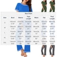 thumbnail image 3 of Naittoop Women's Pajama Sets Short Sleeve Pj Sets with Long Pants 2 Piece Lounge Sets Soft Summer Sleepwear, 3 of 5