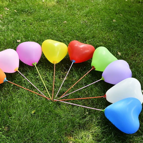 GOOHOCHY  100 Pcs Heart Shaped Balloon Water-filled Balloons Helium-filled