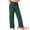 Dark Green, variant on Women's Wide Leg High Waist Ribbed Knit Loungewear XS Green