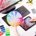 thumbnail image 3 of Mixing Guide Wheel - Rotatable Watercolor Colour Guide Wheel Color Learning Mixed Guide Paper Card Pigment Colour 23cm, 3 of 8
