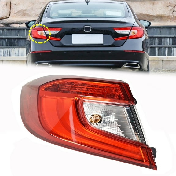 Fit for 18-21 Accord Tail Light Housing Assembly Rear Driver Side LH, without Bulbs
