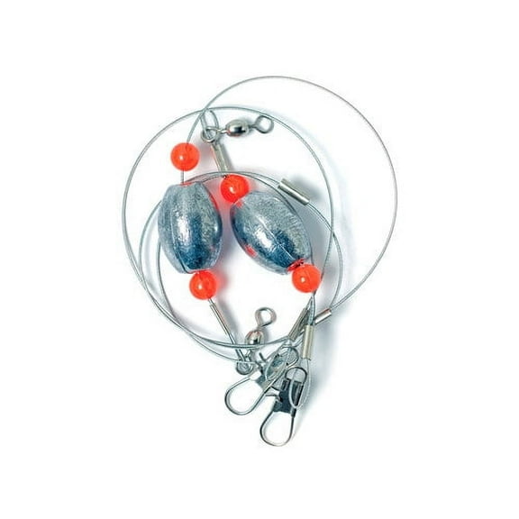 Eagle Claw Lazer Sharp 18" Ready Rig with 1.5 oz. Egg Sinker, 2 Pack