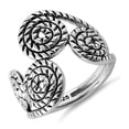 thumbnail image 2 of 925 Sterling Silver Oxidized Platinum Plated Rope Swirls Women Valentines Day Gifts Ring, 2 of 4