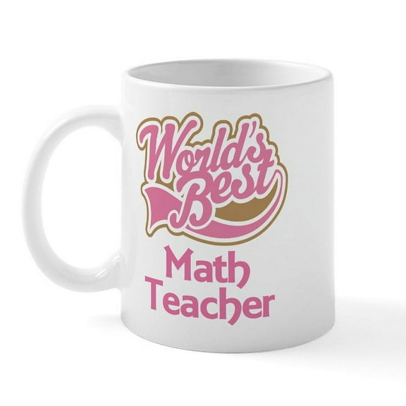 CafePress - Math Teacher Gift Mug - 11 oz Ceramic Mug - Novelty Coffee Tea Cup