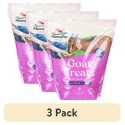 (3 pack) Manna Pro Goat Treats, Crafted with Oatmeal, For All Ages of Goats, Licorice Flavor, 6 lbs