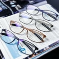 thumbnail image 6 of AQWANO Durable Flexible TR90 Reading Glasses - Lightweight Comfort Readers Computer Blue Light Blocking Anti Glare Filter UV Protect for Women Men, 1.5, 6 of 6
