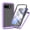 Purple, variant on Google Pixel 10A Case with Built in Screen Protector,Dteck Full-Body Shockproof Rubber Hybrid Protection Crystal Clear PC Back Protective Phone Case Cover for Google Pixel 10A,Black