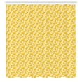 thumbnail image 3 of Ambesonne Yellow Bird Shower Curtain, Ducks and Polka Dots, 69"Wx70"L, Mustard Dark Coral, 3 of 5