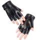 thumbnail image 3 of Guantes de medio dedo de cuero PU para hombres y mujeres, para fitness, pesca al aire libre, guantes tácticos para montar al aire libre, 3 of 6