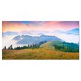 thumbnail image 2 of Panorama Carpathien Foggy - Photo de Paysage Impression sur Toile, 2 of 3