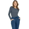 thumbnail image 4 of MediChic Scrubs Women's Knit Ultrasoft Stretch Long Sleeve Under Scrub T-Shirt, 4 of 4