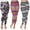 Black/Grey, Orange/Fuchsia, White/Coral/Black, variant on White Mark Women's Pack of 3 Plus Size Casual Leggings
