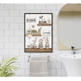 thumbnail image 5 of Framed Farmhouse Bathroom Wall Art Pictures Rustic Bathroom Flower and Butterfly Canvas Prints Country Bathroom Poster Soak Relax Unwind Bathroom Home Wall Decor 12x16in, 5 of 8