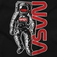 thumbnail image 2 of Retro Astronaut NASA Worm Logo Unisex Plus Size Zip Hoodie Brisco Brands 3X, 2 of 5