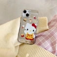 thumbnail image 4 of Funda para teléfono móvil con estampado divertido de Hello Kitty, diseño de espejo electrochapado 15, 11, 12, 13, 14, Tpu, para Iphone, 2023, 4 of 4