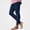 Blue, variant on Womens Ribbed Knit Leggings Stretchy Slim Fit Casual Workout Yoga Pants Size XL