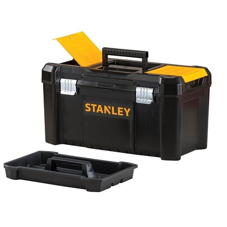 Stanley Hand Tools Basic Toolbox With Organiser Top