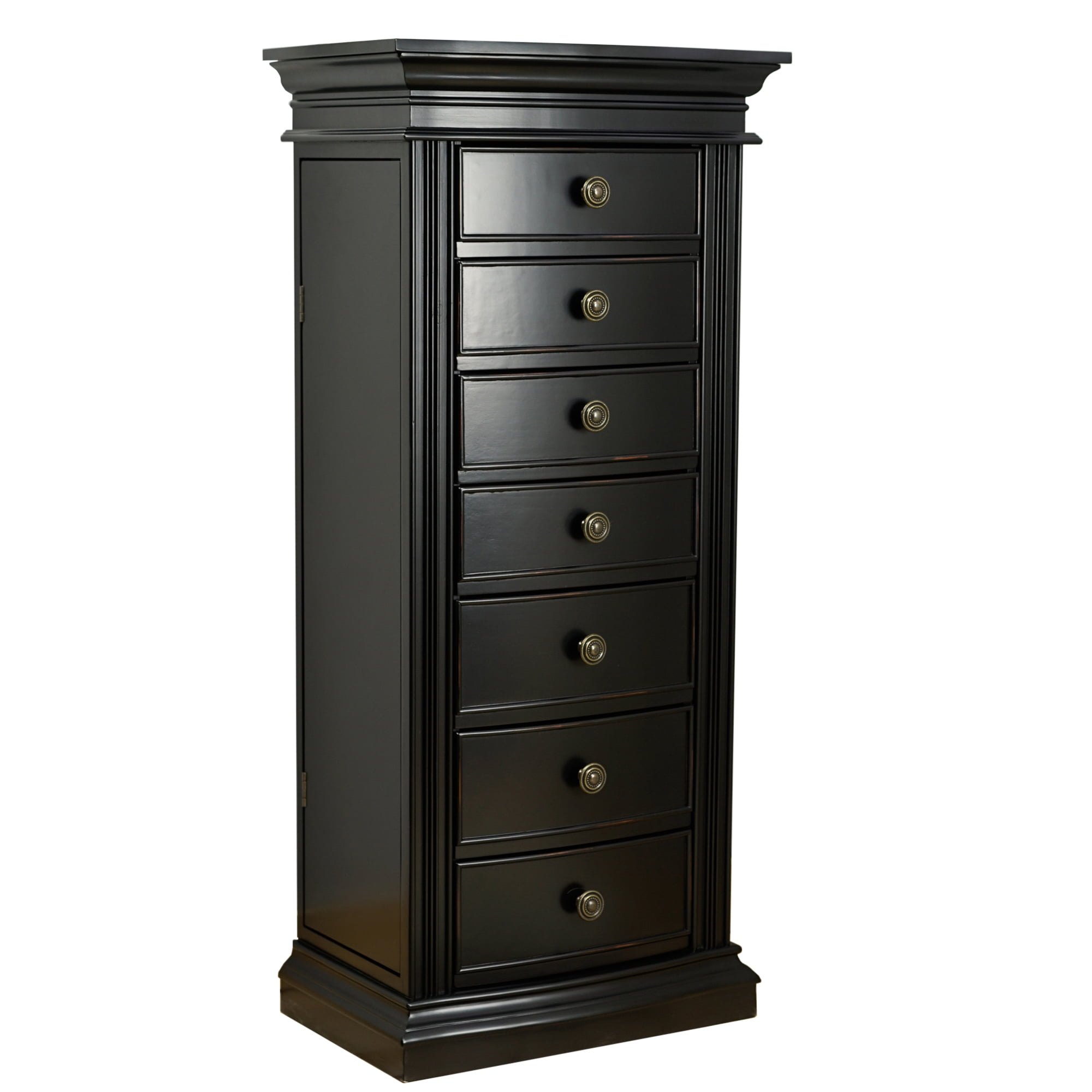 Hives and Honey Landry Wood Jewelry Armoire - Black