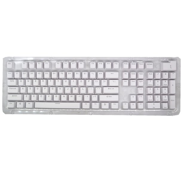 Mechanical Keyboard Keys And Caps, White Key Caps Are Suitable For ...