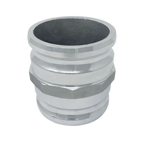 Gloxco Aluminum Type AA Cam and Groove Spool Adapter, 4″ Male Camlock x