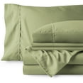 thumbnail image 2 of Bare Home 5 Piece Sheet Set, Microfiber, 2 Extra Pillowcases, Twin XL, Sage, 2 of 6