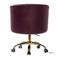 thumbnail image 2 of 14 Karat Home Lydia 15 in Task Chairs with Swivel, 250 lbs, Purple, 2 of 9
