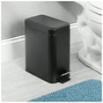 thumbnail image 6 of iDesign Rectangular Compact 1.3 Gallon Bathroom Step Trash Can - Perfect for Primary Bathrooms, Guest Baths, and Powder Rooms - Matte Black, 6 of 6