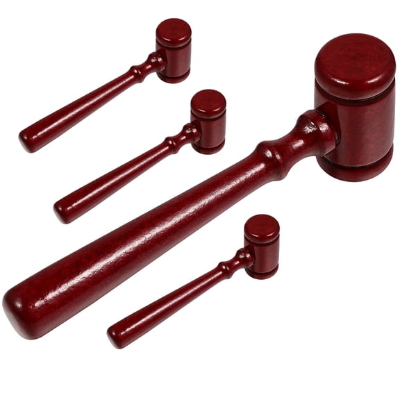 BESTOYARD Real Court Gavel Wood Dark Red Auctioneers Courtroom