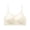 Bras - White, variant on Xdegoge Women's Seamless Scoop Neck Bra with Adjustable Straps, Wireless Padded Support Soft Stretchy Brassiere for All-Day