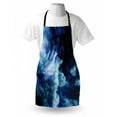 thumbnail image 3 of Space Apron Nebula Gas Cloud on Celestial Sphere Universe Themed Infinity Design Galaxy Art Print, Unisex Kitchen Bib Apron with Adjustable Neck for Cooking Baking Gardening, Dark Blue, by Ambesonne, 3 of 3