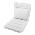thumbnail image 3 of Cojín para silla mecedora de algodón PP, protección lumbar, soporte para la espalda, cojín de respaldo integrado para oficina, color gris, 3 of 10