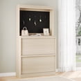 thumbnail image 6 of Danolapsi Shoe Cabinet with 2 Flip Drawers,Entryway Shoe Storage with Pegboard,Wooden Shoe Organizer Cabinet Entryway Cabinet,Hidden Shoe Rack Freestanding Shoe Storage for Hallway,Living Room, 6 of 6