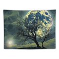 thumbnail image 5 of Creowell  Moon Tapestry Galaxy Tapestry Tree Tapestry Starry Sky Tapestry Mystic Psychedelic Art Tapestry Wall Hanging for Home Decor 40x30inch, 5 of 6