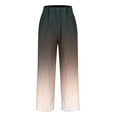 thumbnail image 5 of CheerKidz Straight Pants for Women's High Waist Stretch Casual Button Dress Pants Business Work Ankle Length Trousers with Pockets(Pink#1,XL), 5 of 5