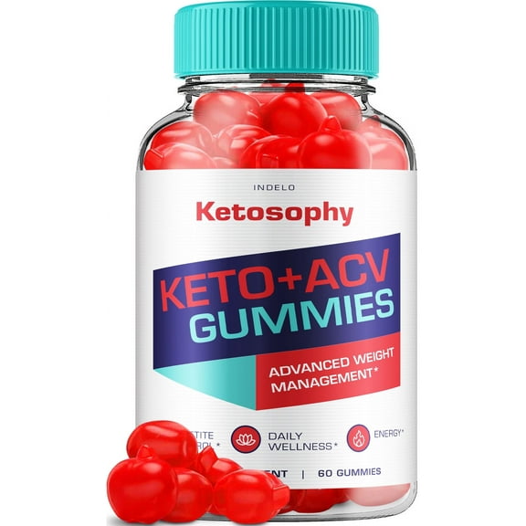 Ketosophy ACV Keto Gummies Advanced Weight Loss, Apple Cider Vinegar Supplement 1000MG, Keto   ACV (60 Gummies)
