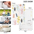 thumbnail image 3 of Dreamtimes Cartoon Flowers Hand Towels, 2 PCS, Highly Absorbent Soft Cotton Face Towels Bathroom Decorative Towel for Beach Gym Spa Shower, 16x28In, 3 of 7