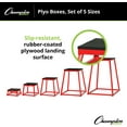 thumbnail image 6 of Champion Sports Welded Steel Plyo Box Set of 5, 6 of 6