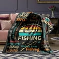 thumbnail image 5 of Fishing Gifts for Men Blanket, Fishing Gifts, Funny Fishing Gifts for Men/Boys Birthday, Best Gifts for Fisherman, Unique Gifts for Men Who Love Fishing Throw Blanket 50"x60", 5 of 6